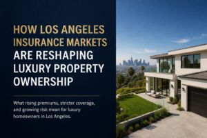 los angeles luxury home and kyline.