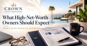 luxury home with financial report