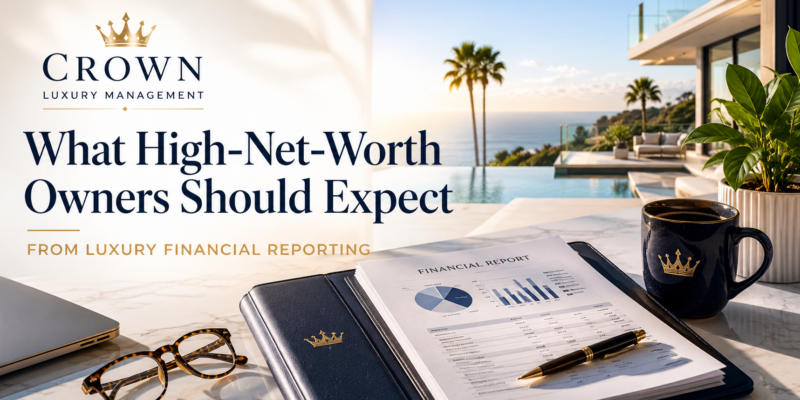 luxury home with financial report