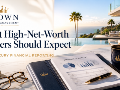 luxury home with financial report